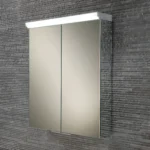Flare Mirrored Sides Double Door Cabinet