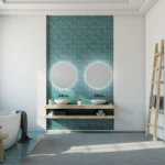 Theme Adjustable Lighting Round Bathroom Mirror - Image 3