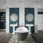 Arte Circular Bathroom Mirror - Image 2