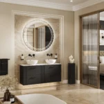 Bellus Round Illuminated Bathroom Mirror