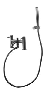 Giro Grey Bath Shower Mixer - Gunmetal