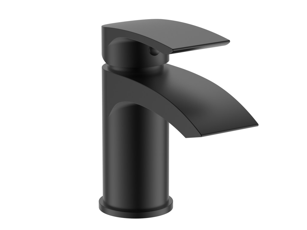 AVSB05K-2.jpg Shade Mono Basin Mixer inc. Waste - Black - Image 1