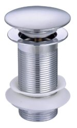 Unslotted Waste - Chrome