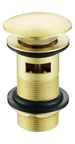 Slotted Waste - Brushed Brass