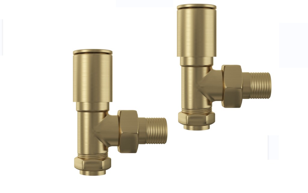 BBANG.jpg Angled Radiator Valves - Brushed Brass - Image 1