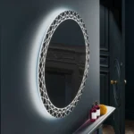 Bellus Round Illuminated Bathroom Mirror - Image 3