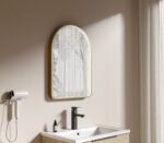 Arched Mirror 500-x-700mm - Brushed Brass