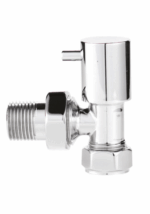 Minimalist Angled Radiator Valve - Chrome