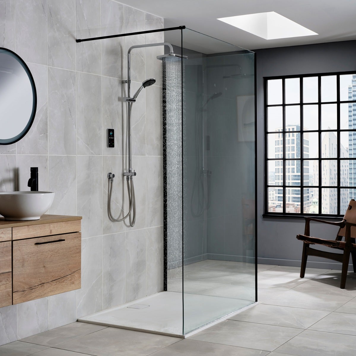envi_silver-chrome_wet_-_final_-_1440_x_1440_3.jpg ENVi® Electric Shower With DuElec® Shower Kit - Image 1