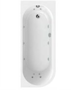 ARC Right Hand Single Ended 12 Jet Whirlpool Bath White