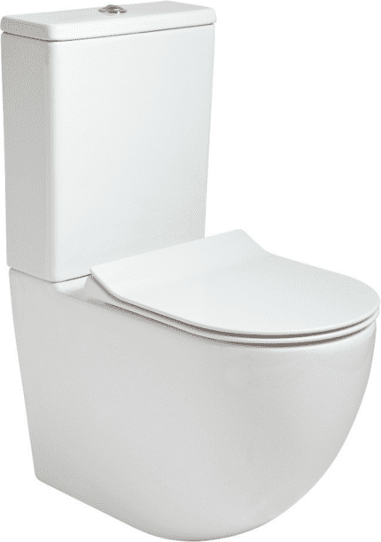 INSPIRE Rimless Fully Shrouded Close Coupled WC & Sequence Slim Soft Close Seat