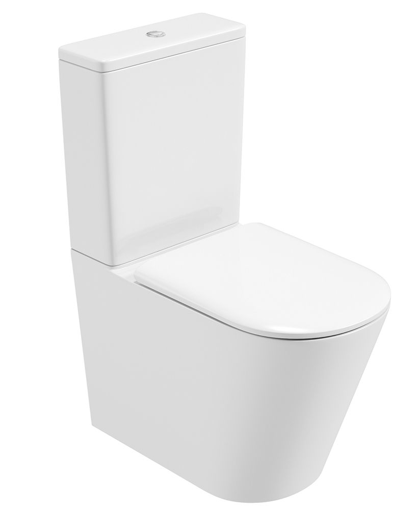REFLECTIONS Rimless Fully Shrouded Close Coupled WC & Alpha Soft Close Seat REFLECTIONS Rimless Fully Shrouded Close Coupled WC & Alpha Soft Close Seat - Image 1