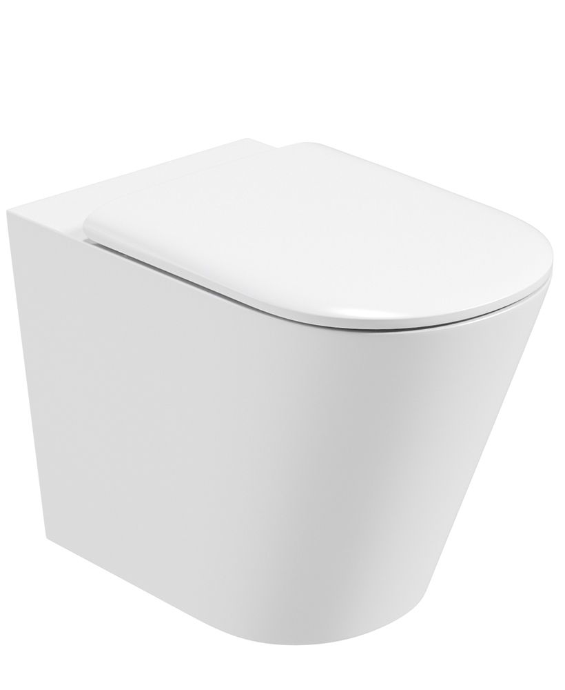 REFLECTIONS Rimless Back To Wall WC & Alpha Soft Close Seat REFLECTIONS Rimless Back To Wall WC & Alpha Soft Close Seat - Image 1