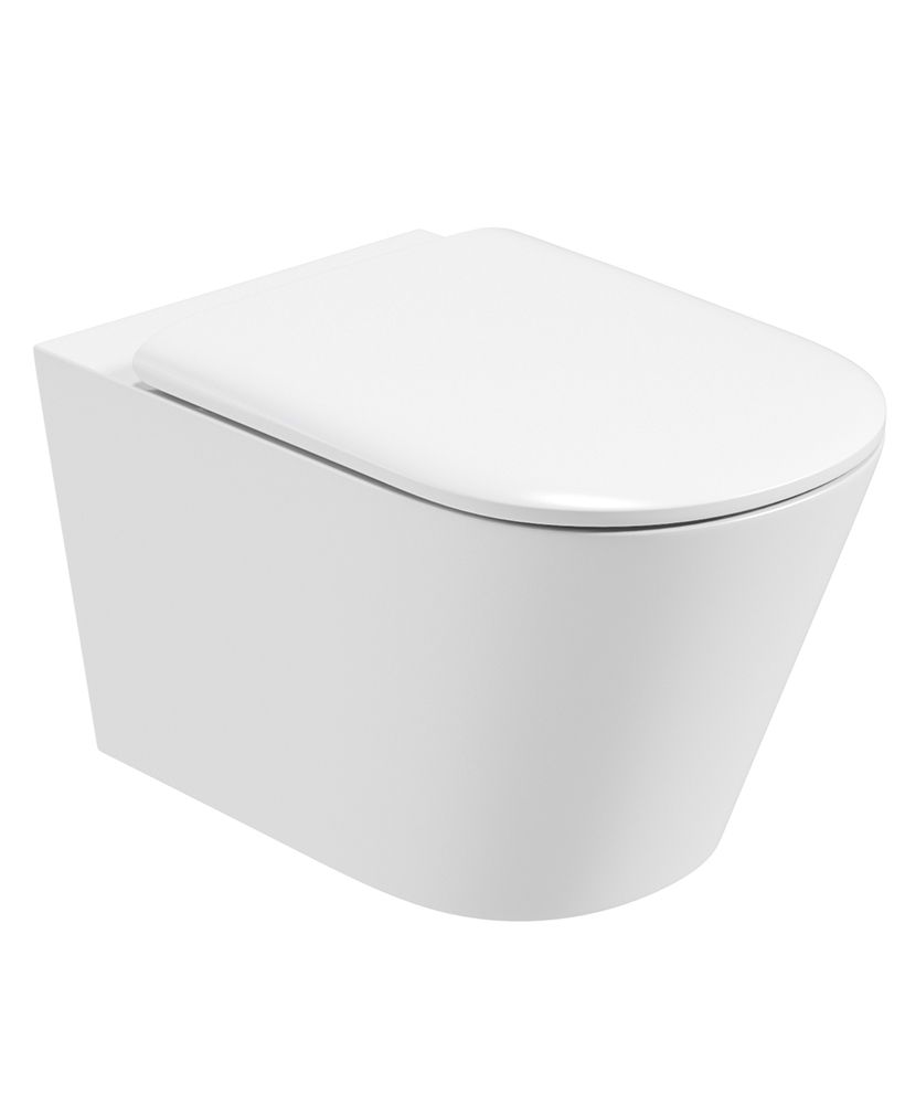REFLECTIONS Rimless Wall Hung WC & Alpha Soft Close Seat REFLECTIONS Rimless Wall Hung WC & Alpha Soft Close Seat - Image 1
