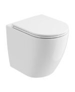 AVANTI Rimless To Wall WC & Seat - Ceramic White