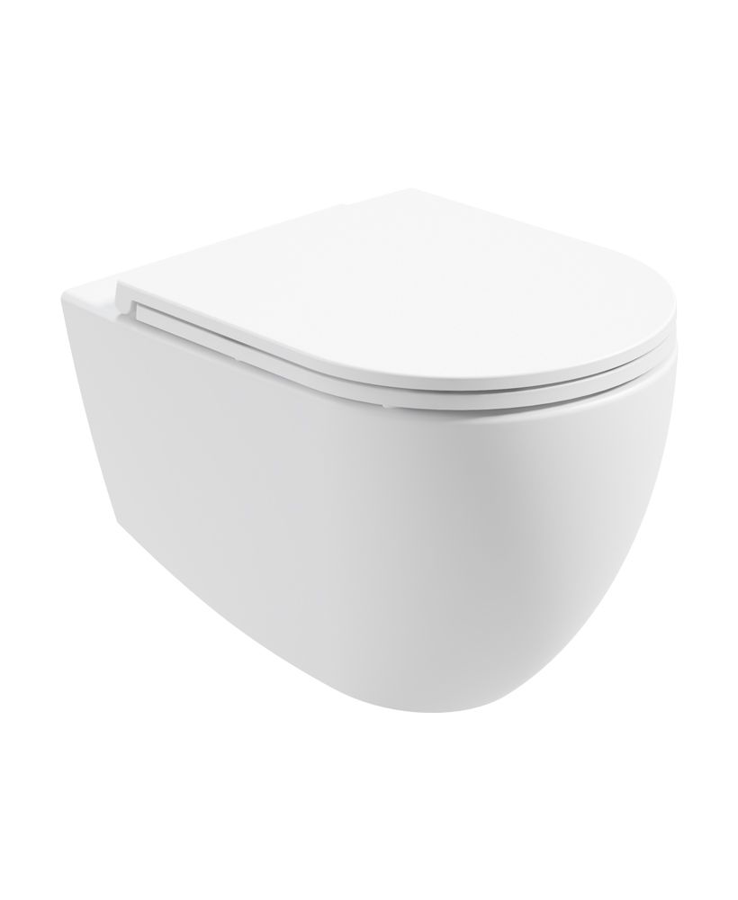 AVANTI Rimless Wall Hung WC & Seat AVANTI Rimless Wall Hung WC & Seat - Image 1