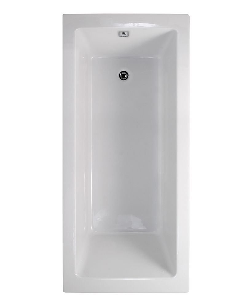 PACIFIC 1600x700mm Single Ended Bath White PACIFIC Single Ended Bath White - Image 1