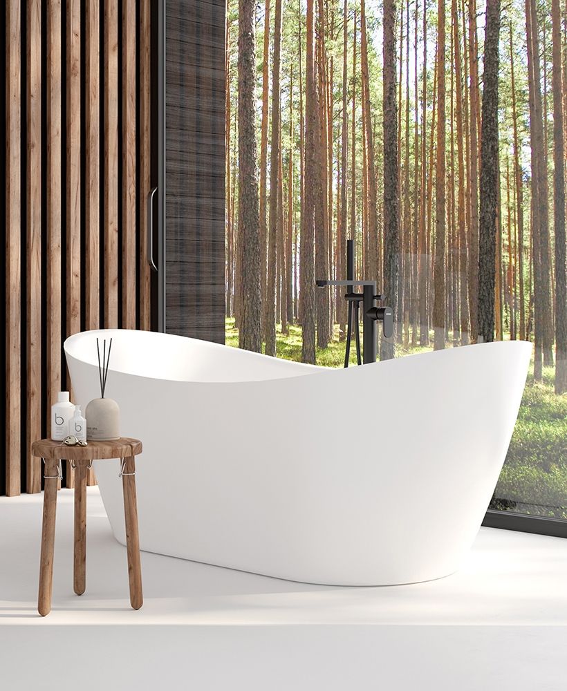 LYRA 1700x800mm Freestanding Bath White LYRA 1700x800mm Freestanding Bath White - Image 1