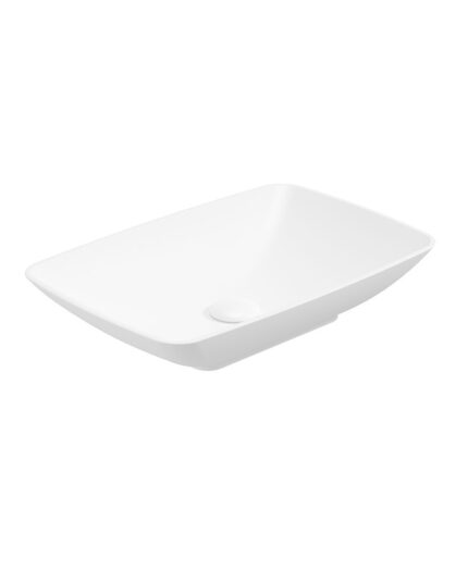 SKAL Rectangle 60cm Countertop Basin White & Waste