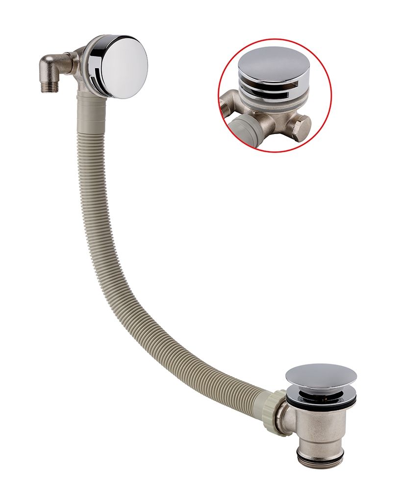 SONAS Round Bath Filler & Waste Chrome SONAS Round Bath Filler & Waste Chrome - Image 1