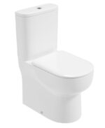 VIA Fully Shrouded Comfort Height Closed Coupled Rimless WC & Alpha Soft Close Seat