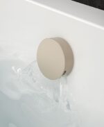 SONAS Round Bath Filler & Waste Brushed Nickel
