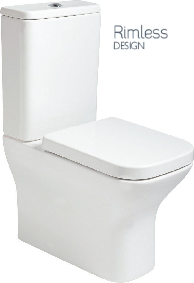 SOPHIA Rimless Fully Shrouded Close Coupled WC & Gamma Soft Close Seat SOPHIA Rimless Fully Shrouded Close Coupled WC & Gamma Soft Close Seat - Image 1