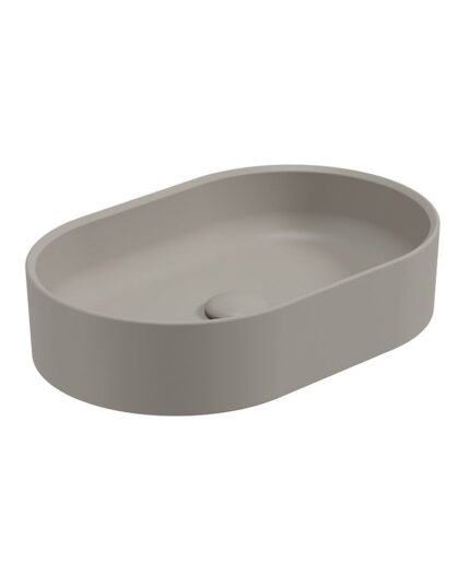 LIVING Oval Countertop Wash Basin & Waste City Stone