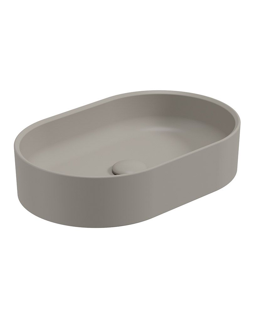 LIVING Oval Countertop Wash Basin & Waste City Stone LIVING Oval Countertop Wash Basin & Waste City Stone - Image 1