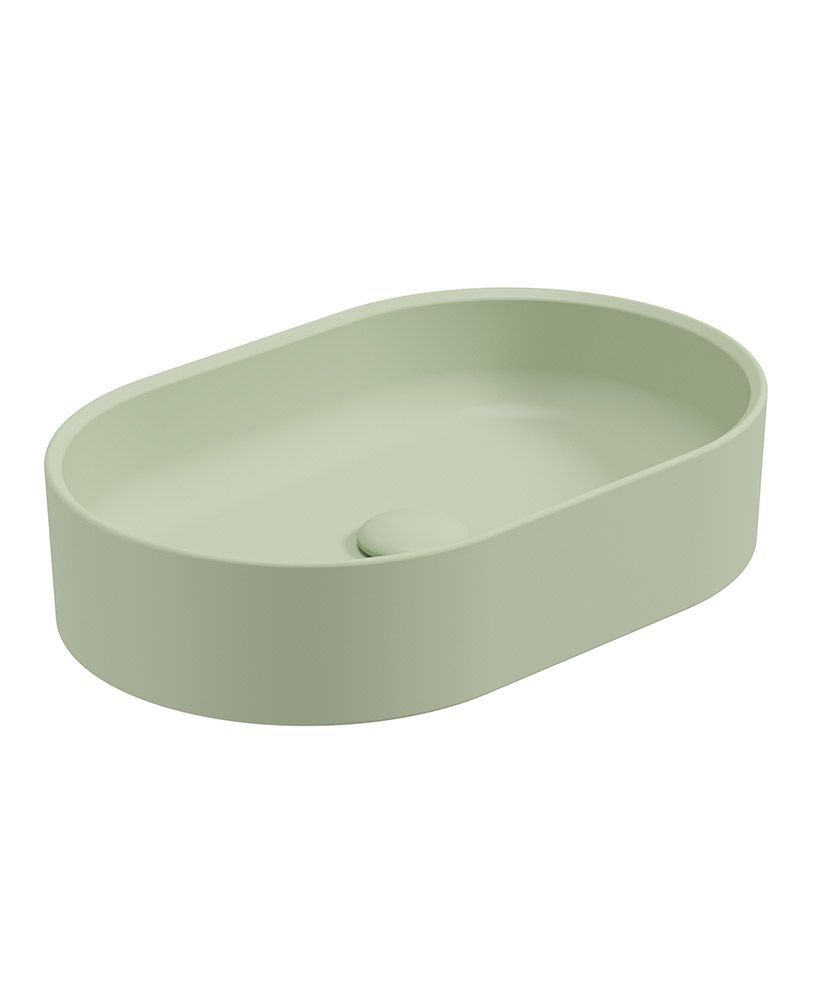 LIVING Oval Countertop Wash Basin & Waste Parkland LIVING Oval Countertop Wash Basin & Waste Parkland - Image 1