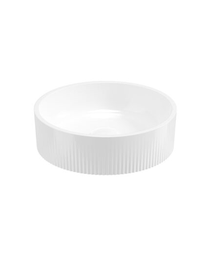 REED Round Countertop Wash Basin Gloss White