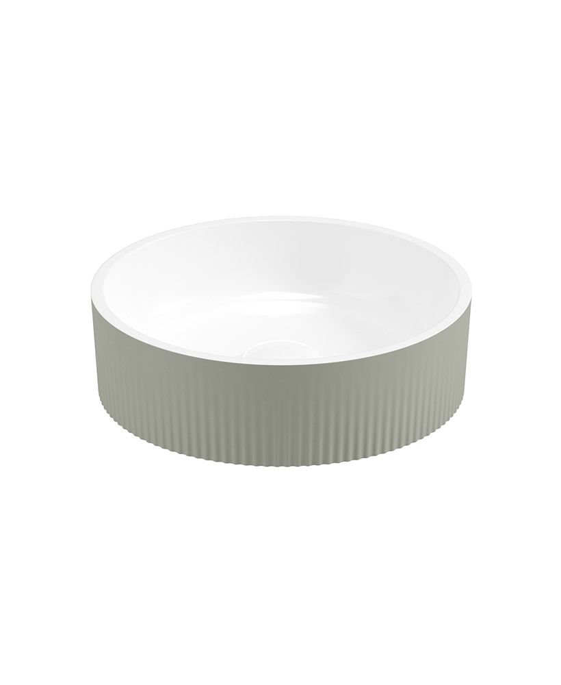 REED Round Countertop Wash Basin Lakeside Sage REED Round Countertop Wash Basin Lakeside Sage - Image 1