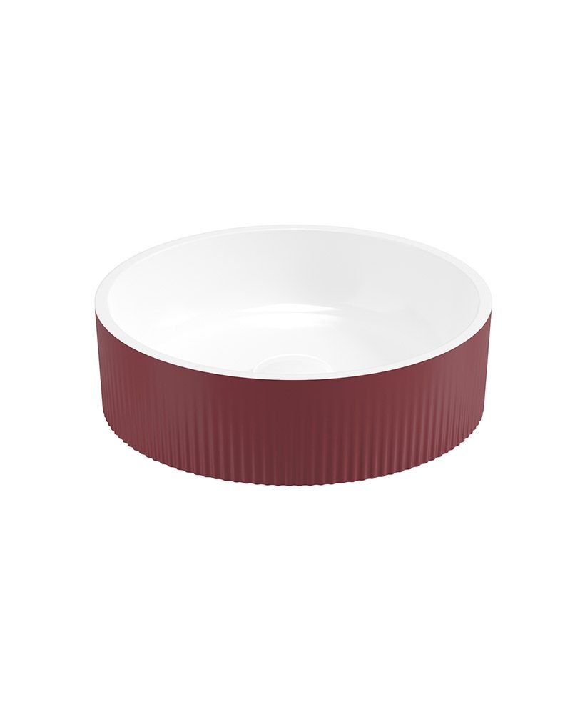 REED Round Countertop Wash Basin Ruby Fern REED Round Countertop Wash Basin Ruby Fern - Image 1