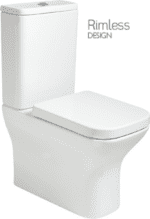 SOPHIA Rimless Fully Shrouded Close Coupled WC & Gamma Soft Close Seat - Image 2