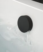 SONAS Round Bath Filler & Waste Matt Black - Image 2