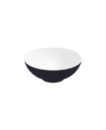 SKAL Round 40cm Countertop Basin White-Black & Waste