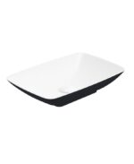 SKAL Rectangle 60cm Countertop Basin White-Black & Waste