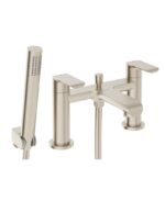 SCOPE Deck Mounted Bath Shower Mixer Brushed Nickel