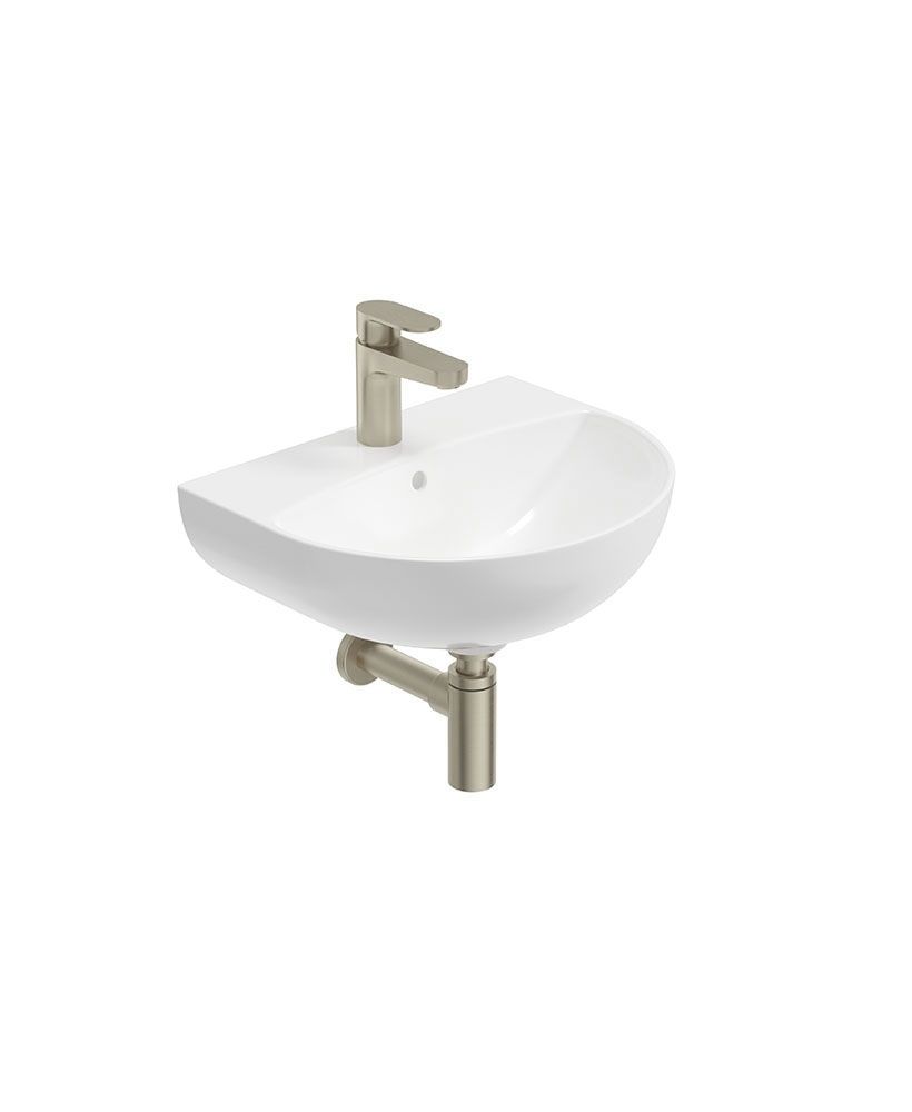 HORIZON Round 45cm 1TH Wash Basin & Bottle Trap HORIZON Round 45cm 1TH Wash Basin & Bottle Trap - Image 1