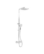 ALITA Rain Square Thermostatic Shower Kit Chrome