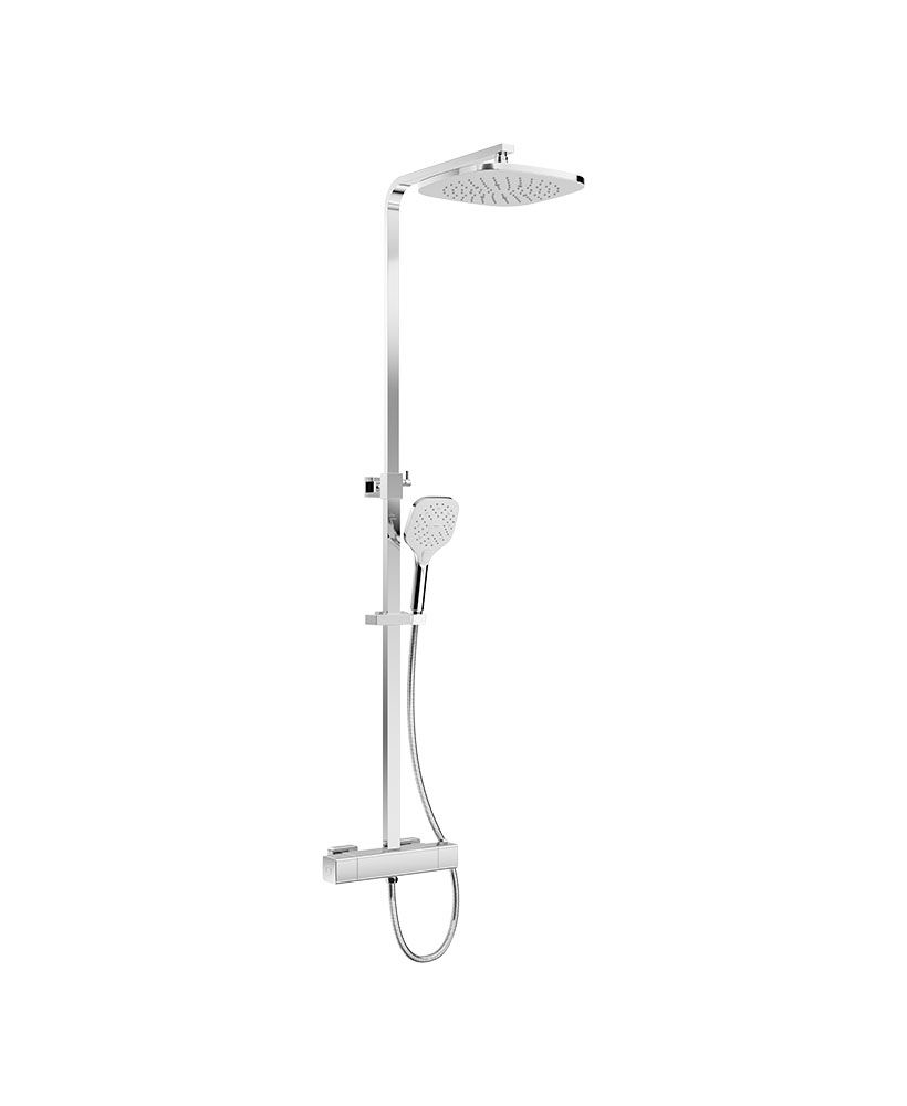 ALITA Rain Square Thermostatic Shower Kit Chrome ALITA Rain Square Thermostatic Shower Kit Chrome - Image 1