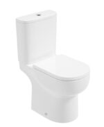 VIA Rimless Comfort Height Open Back Close Coupled WC & Alpha Soft Close Seat