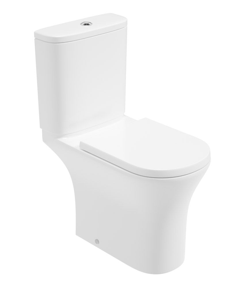 PENA Open Back Close Coupled Comfort Height WC & Alpha Soft Close Seat PENA Open Back Close Coupled Comfort Height WC & Alpha Soft Close Seat - Image 1