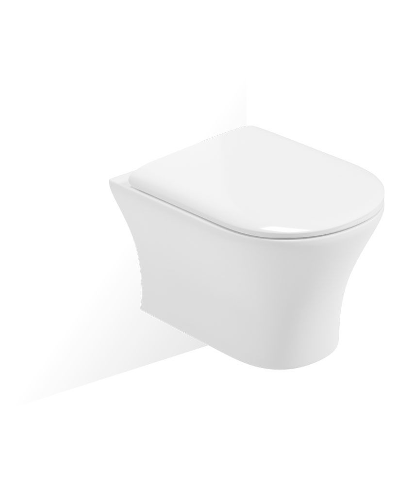 PENA Rimless Wall Hung WC & Sequence Soft Close Seat PENA Rimless Wall Hung WC & Sequence Soft Close Seat - Image 1