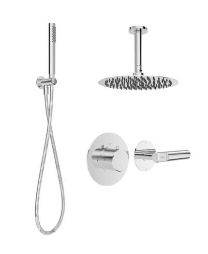 HAKK Thermostatic Shower Set 2 with Ceiling Arm Chrome