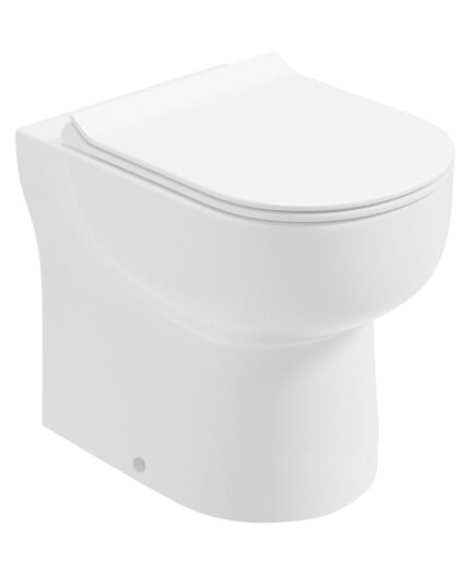 VIA Rimless Comfort Height Back to Wall WC & Sequence Slim Soft Close Seat