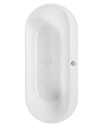 SAMOA Freestanding Air Jet System Whirlpool Bath White