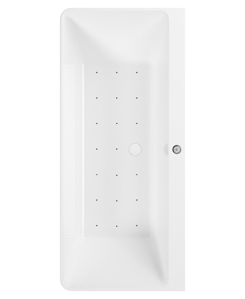 ONTARIO 1700x750mm Freestanding Air Jet System Whirlpool Bath White ONTARIO 1700x750mm Freestanding Air Jet System Whirlpool Bath White - Image 1