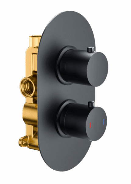 Round Twin Single Outlet