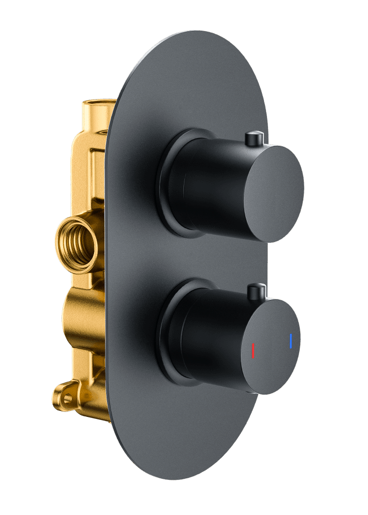 Round Twin Single Outlet Round Twin Single Outlet - Image 1